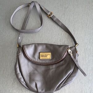 Marc by Marc Jacobs Taupe Leather Crossbody Bag
